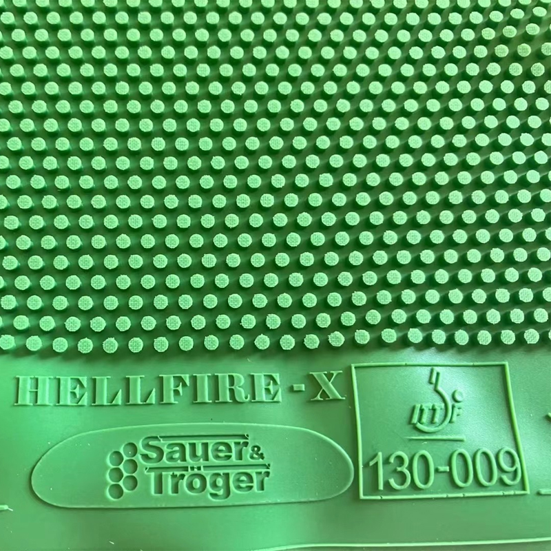 Table Tennis Grip - Green Table Tennis Rubber Long Pips