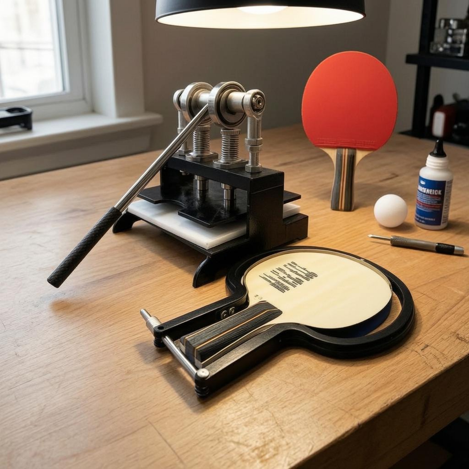 Table Tennis Racket - Table Tennis Racket Rubber Cutting Machine