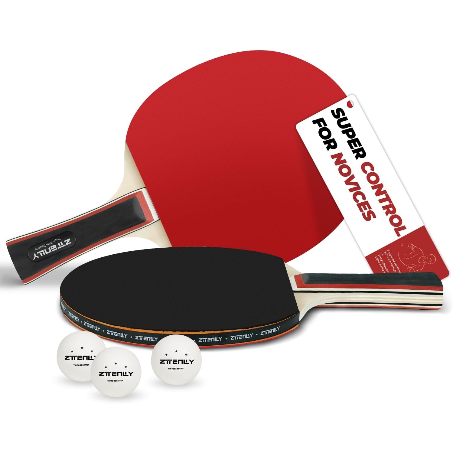 Table Tennis Reference - Table Tennis Paddles Set with Sticky