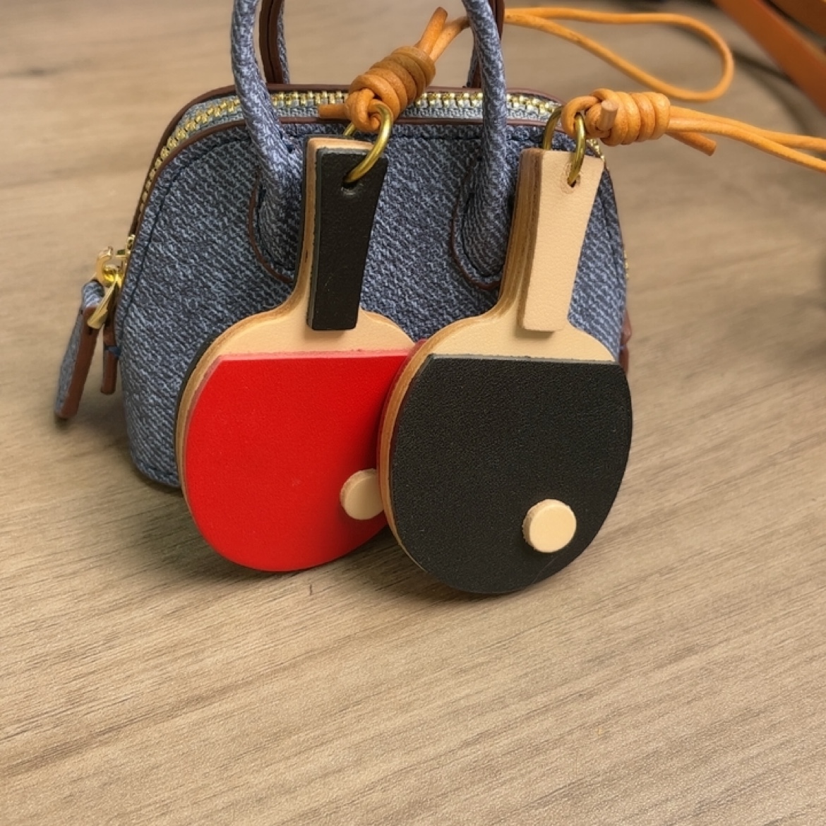 Genuine Leather Table Tennis K - Table Tennis Keychain บทวิจารณ์และราคา
