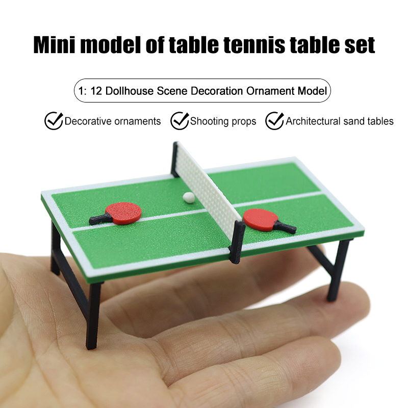 1/12 Mini Dollhouse Sports Fur - Table Tennis Reference บทวิจารณ์และราคา