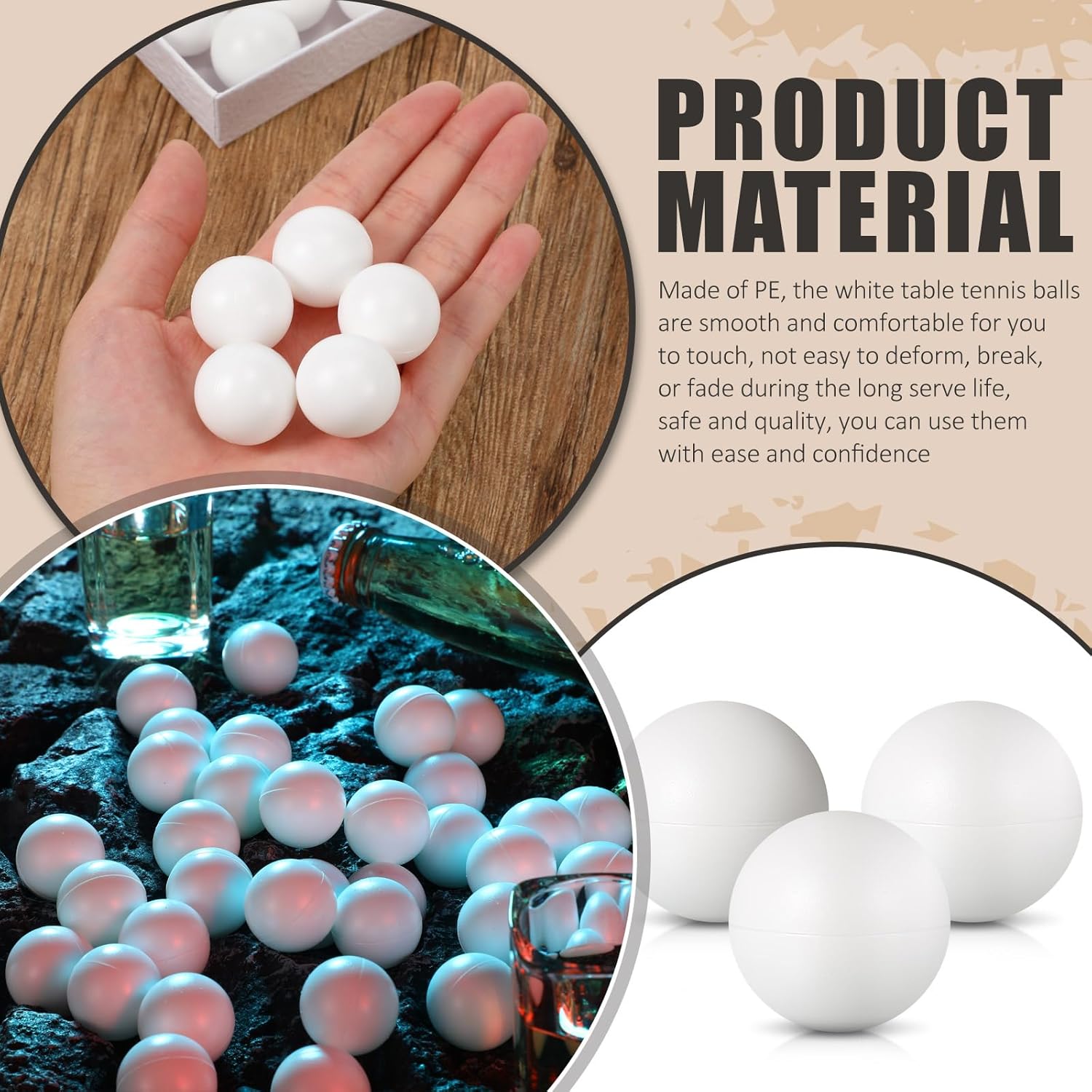 80 Pack 25 mm Mini White Table - Table Tennis Reference บทวิจารณ์และราคา