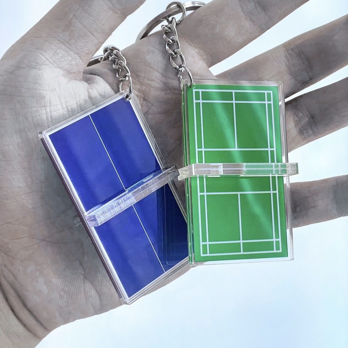 Acrylic Badminton Tennis Keych - Table Tennis Keychain บทวิจารณ์และราคา
