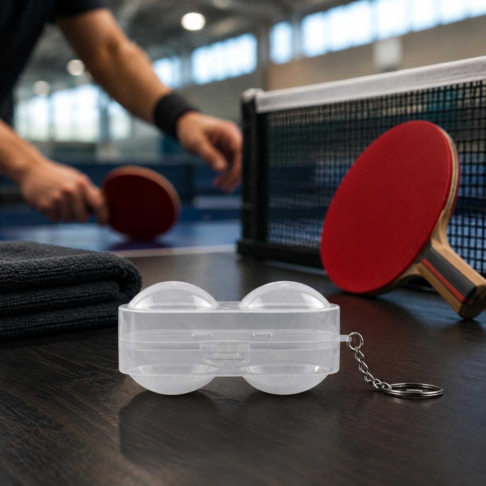 Table Tennis Ball Box Transpar - Table Tennis Keychain บทวิจารณ์และราคา