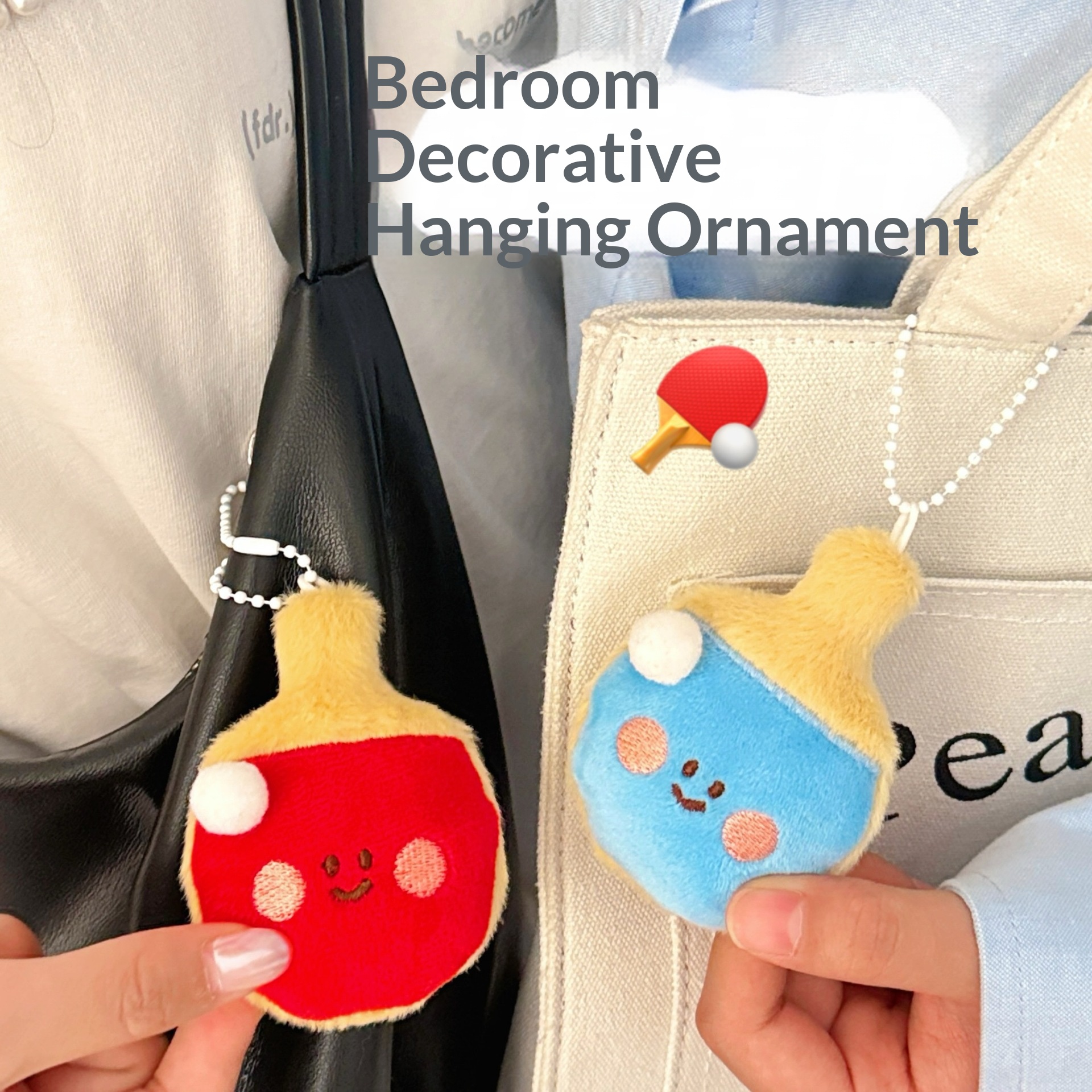2 Pcs Badminton Tennis Racquet - Table Tennis Keychain บทวิจารณ์และราคา