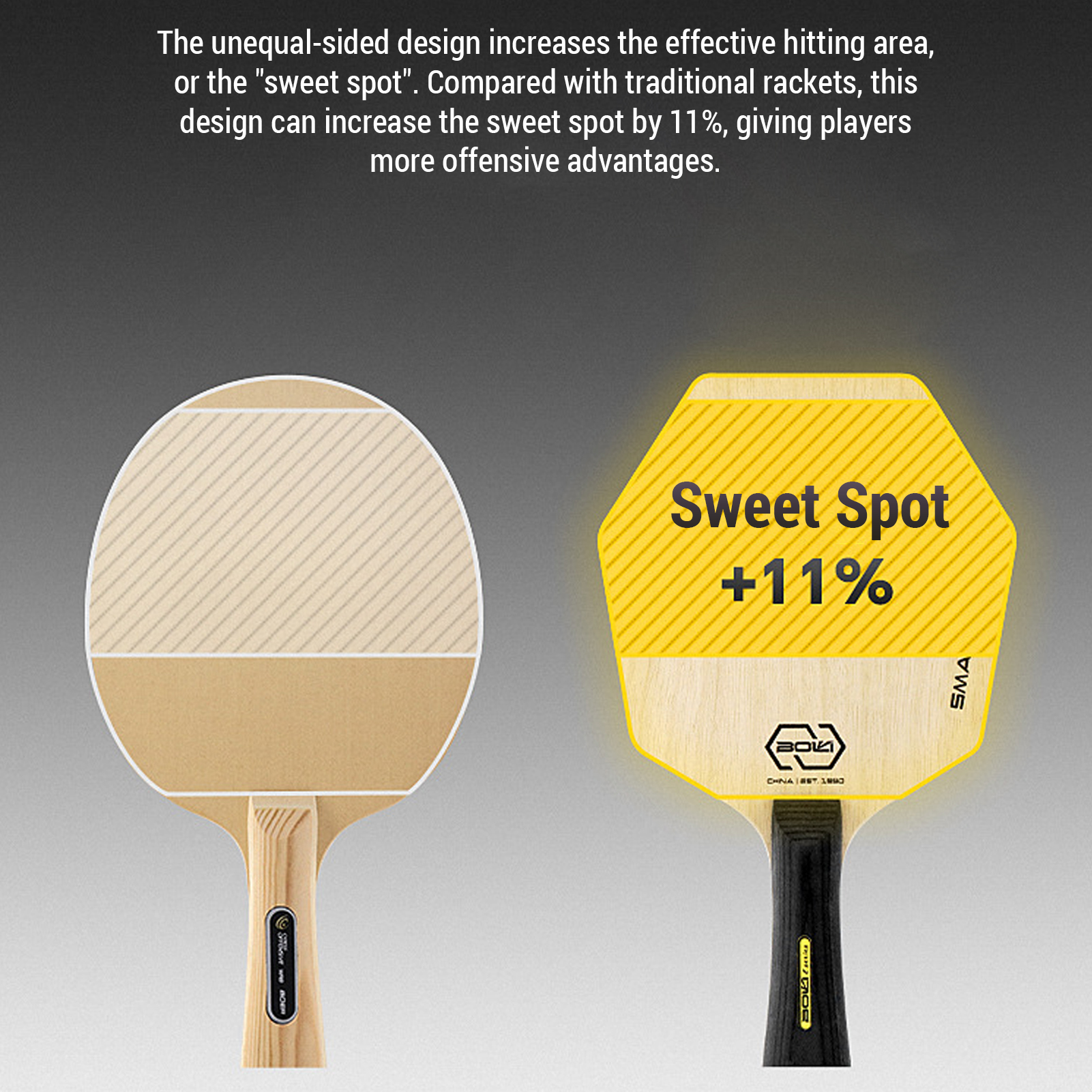 5-Ply Pure Wood Hexagon Table  - Table Tennis Review บทวิจารณ์และราคา