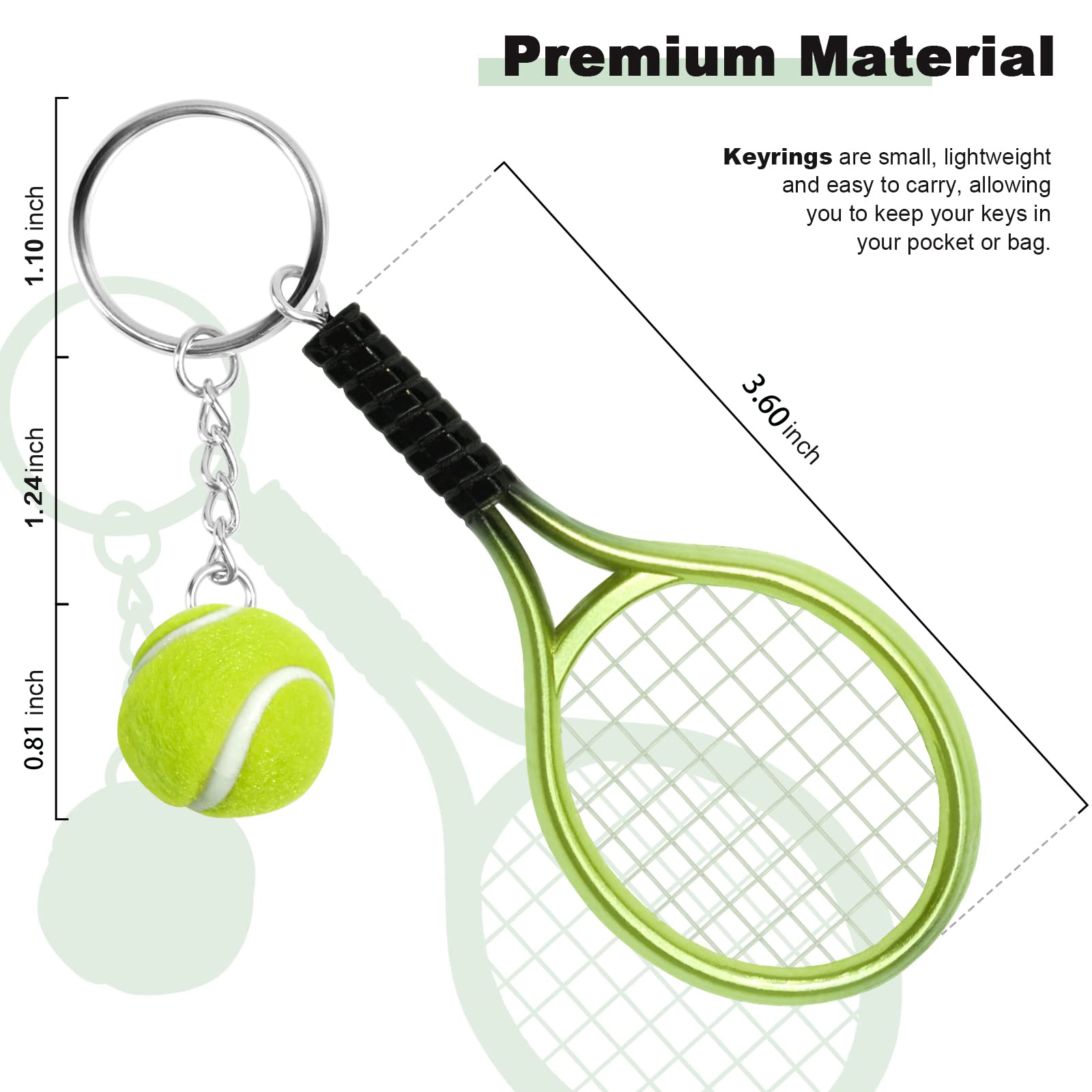 6Pcs Tennis Table Tennis Ping  - Table Tennis Keychain บทวิจารณ์และราคา