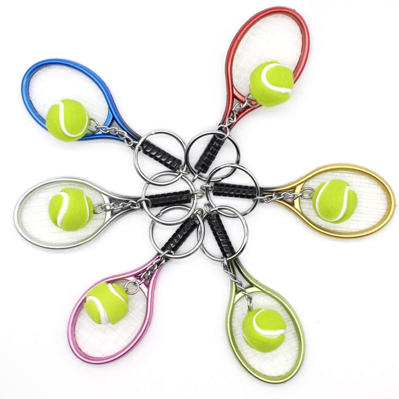 6Pcs Tennis Table Tennis Ping  - Table Tennis Keychain บทวิจารณ์และราคา