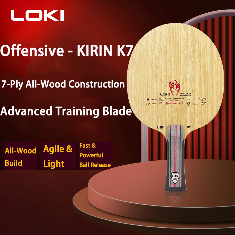 LOKI 7Ply Pure Wood Ping Pong  - Table Tennis Racket บทวิจารณ์และราคา