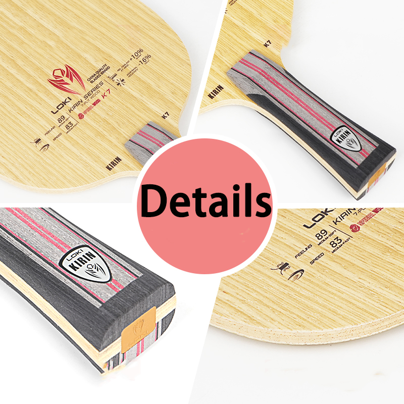 LOKI 7Ply Pure Wood Ping Pong  - Table Tennis Racket บทวิจารณ์และราคา