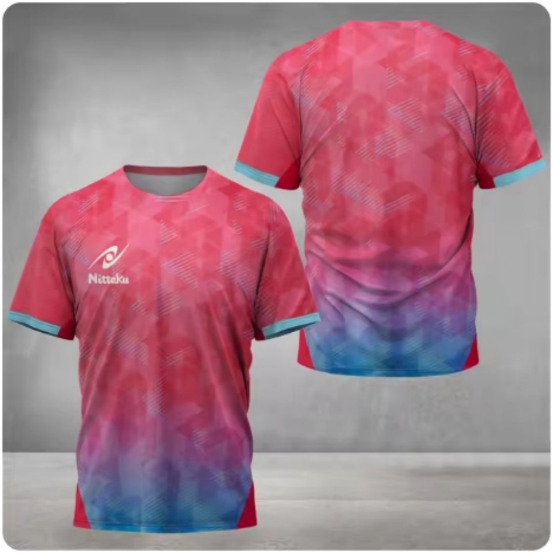 Nittaku Table Tennis T-shirt V - Table Tennis Training China บทวิจารณ์และราคา