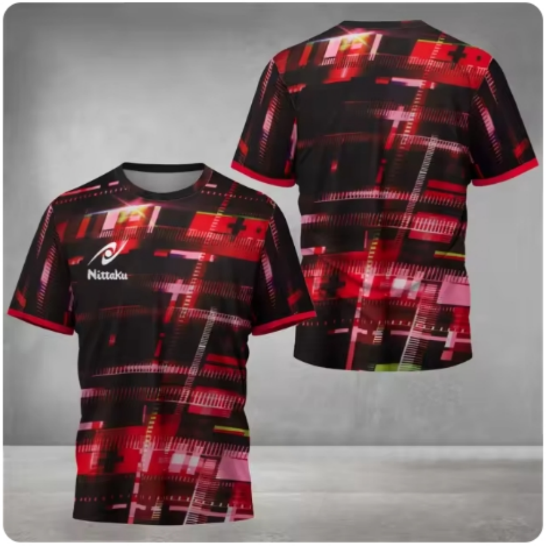 Nittaku Table Tennis T-shirt V - Table Tennis Training China บทวิจารณ์และราคา