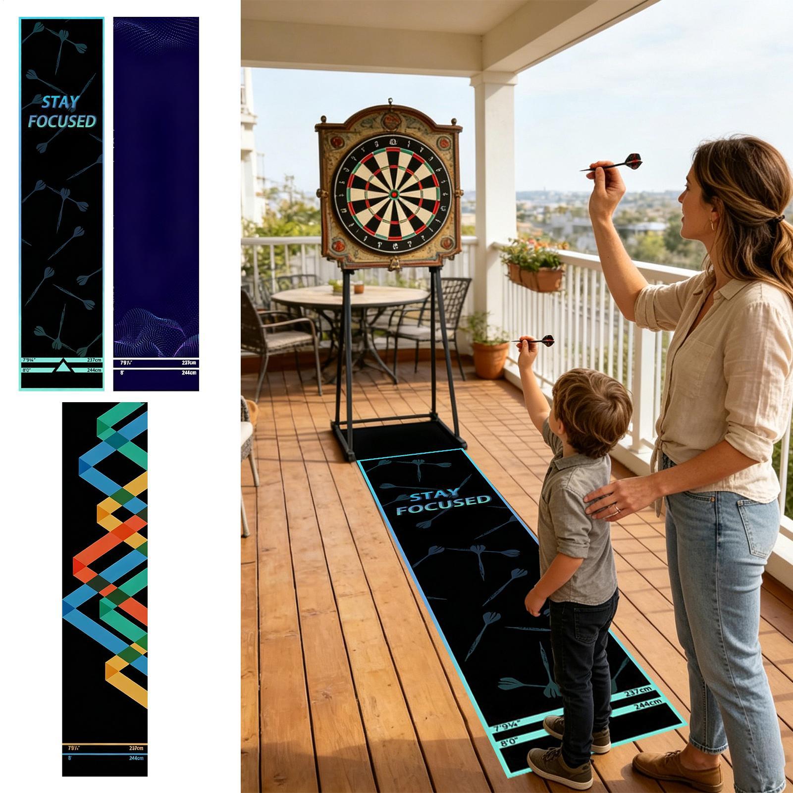 Dart Board Mat Portable Non-Sl - Throw Distance Board บทวิจารณ์และราคา