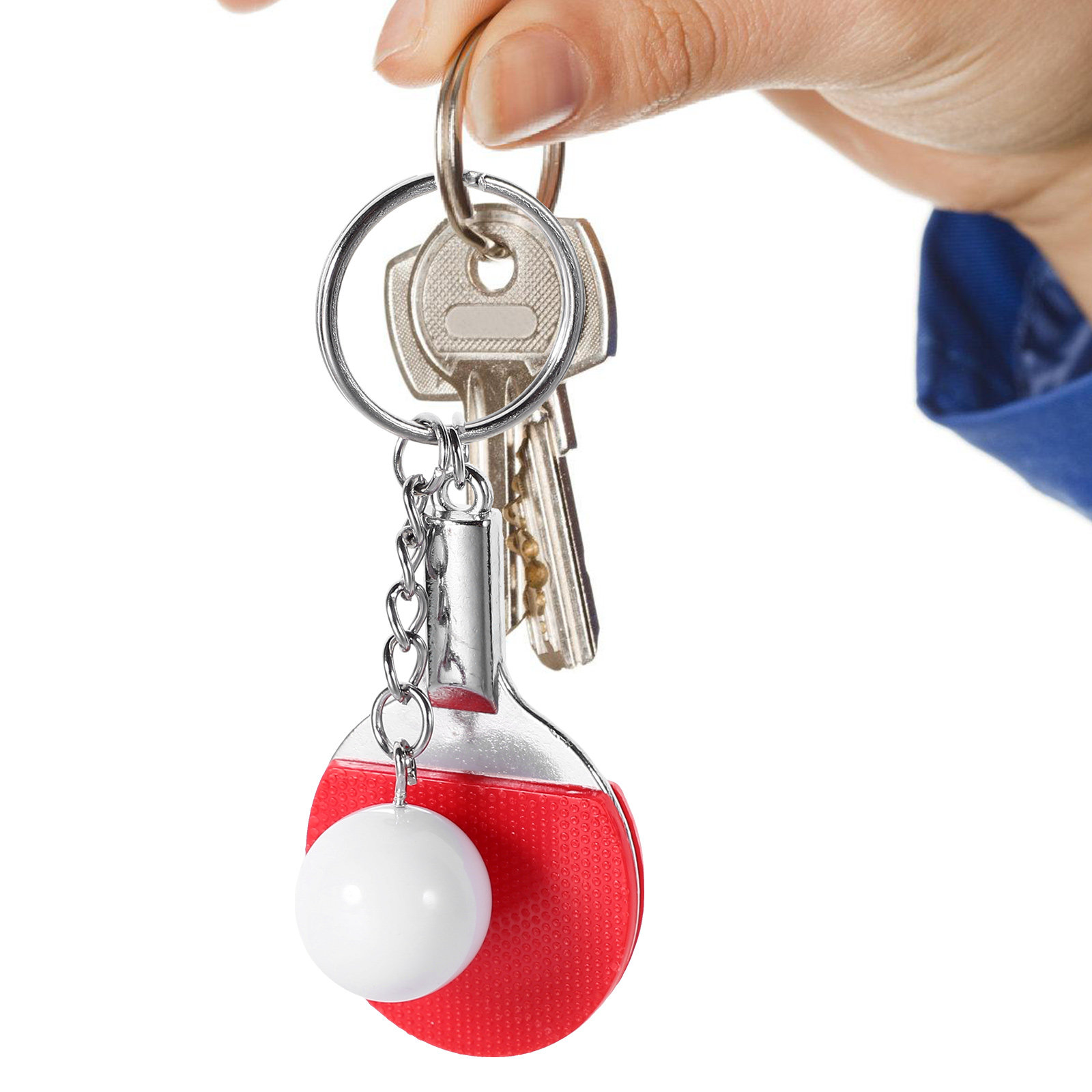 6Pcs Table Tennis Ball Keychai - Table Tennis Keychain บทวิจารณ์และราคา