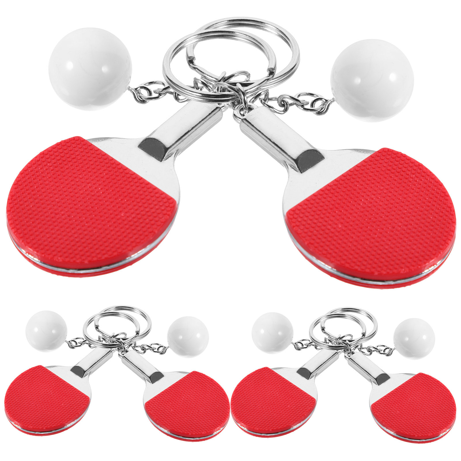6Pcs Table Tennis Ball Keychai - Table Tennis Keychain บทวิจารณ์และราคา
