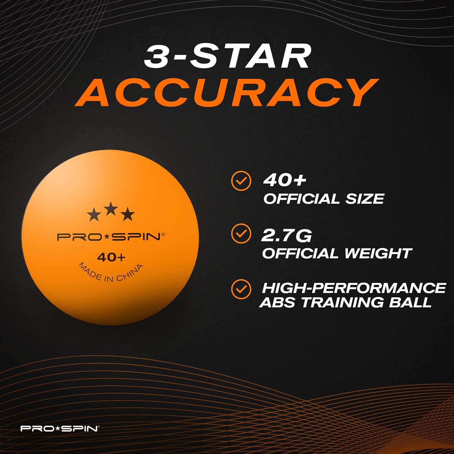 3-Star Ping Pong Balls Orange  - Table Tennis Reference บทวิจารณ์และราคา