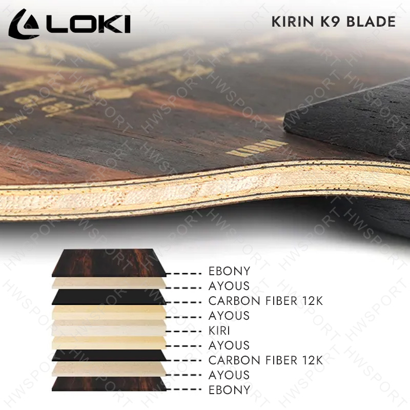 LOKI KIRIN K9 K10 K11 Table Te - Table Tennis Review บทวิจารณ์และราคา
