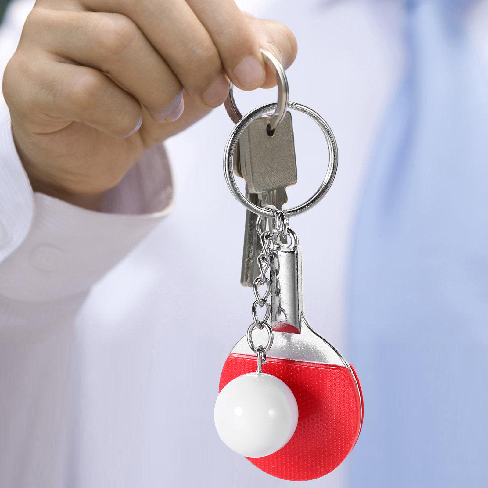 6Pcs Sports Ball Keychain Set  - Table Tennis Keychain บทวิจารณ์และราคา